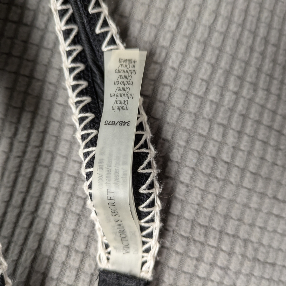 Minimalist Black and Cream Bikini Swimwear - Picture 11 of 12